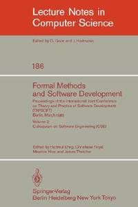 Formal Methods and Software Development. Proceedings of the International Joint Conference on Theory and Practice of Sof edito da Springer Berlin Heidelberg