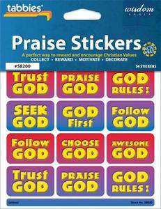 Tabbies Praise Stickers - God: Praise Stickers edito da Tabbies