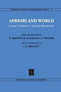 Apriori and World edito da Springer Netherlands