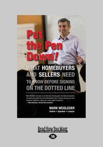 Put The Pen Down! di Mark Weisleder edito da Readhowyouwant.com Ltd