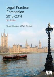 Legal Practice Companion di Gerald Montagu, Mark Weston edito da Bloomsbury Publishing Plc