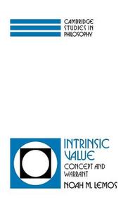 Intrinsic Value di Noah Lemos edito da Cambridge University Press