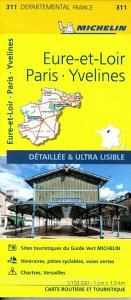 Eure-et-Loir, Paris, Yvelines - Michelin Local Map 311 di Michelin edito da Michelin Editions Des Voyages