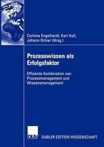 Prozesswissen als Erfolgsfaktor edito da Deutscher Universitätsverlag