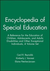 Encyclopedia of Special Education di Cecil R. Reynolds edito da John Wiley & Sons