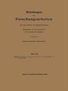 Mitteilungen über Forschungsarbeiten auf dem Gebiete des Ingenieurwesens di Kurt Neumann edito da Springer Berlin Heidelberg