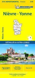 Nievre, Yonne - Michelin Local Map 319 di Michelin edito da Michelin Editions Des Voyages