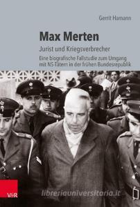 Max Merten di Gerrit Hamann edito da Vandenhoeck + Ruprecht