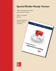 Loose-Leaf Fundamentals of Advanced Accounting di Joe Ben Hoyle, Thomas Schaefer, Timothy Doupnik edito da McGraw-Hill Education