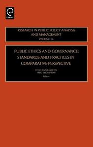 Public Ethics and Governance edito da Emerald Group Publishing Limited