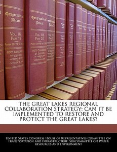 The Great Lakes Regional Collaboration Strategy: Can It Be Implemented To Restore And Protect The Great Lakes? edito da Bibliogov