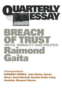 Breach of Trust di Raimond Gaita edito da Black Inc.