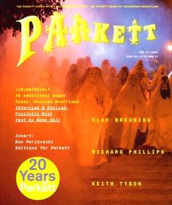 Parkett di Olaf Breuning, Keith Tyson, Pipilotti Rist edito da Parkett Publishers