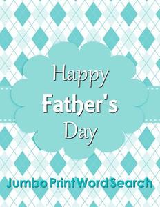 Happy Father's Day Jumbo Print Word Search di Puzzlefast edito da Createspace