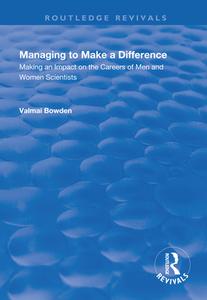 Managing to Make a Difference di Valmai Bowden edito da Taylor & Francis Ltd