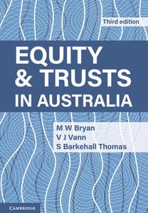 Equity And Trusts In Australia di Michael Bryan, Vicki Vann, Susan Barkehall Thomas edito da Cambridge University Press