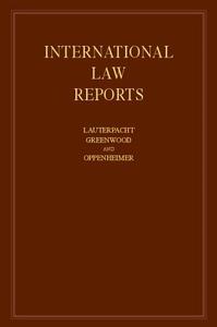 International Law Reports 160 Volume Hardback Set edito da Cambridge University Press