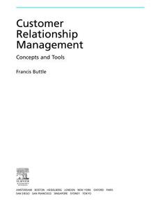 Customer Relationship Management di Francis Buttle edito da Society for Neuroscience