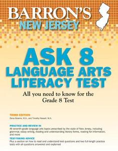 Barron's New Jersey Ask 8 Language Arts Literacy Test, 3rd Edition di Timothy Hassall, Oona Abrams edito da Barron's Educational Series