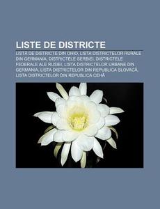 Liste De Districte: Lista De Districte D di Surs Wikipedia edito da Books LLC, Wiki Series