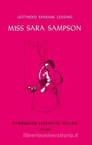 Miss Sara Sampson di Gotthold Ephraim Lessing edito da Hamburger Lesehefte