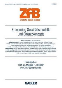 E-Learning Geschäftsmodelle und Einsatzkonzepte edito da Gabler, Betriebswirt.-Vlg