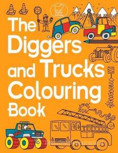 The Diggers and Trucks Colouring Book di Chris Dickason edito da Michael O'Mara Books Ltd