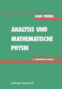 Analysis und mathematische Physik di Hans Triebel edito da Birkhäuser Basel
