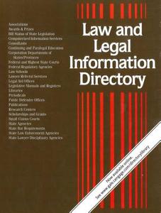 Law & Legal Information Directory edito da GALE CENGAGE REFERENCE