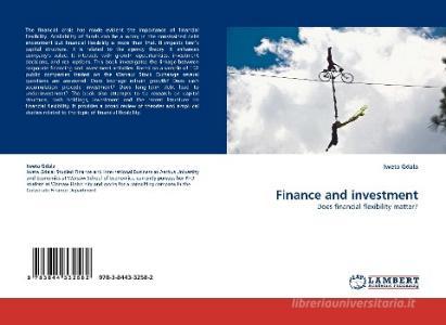 Finance and investment di Iweta Gdala edito da LAP Lambert Acad. Publ.