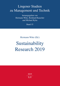Sustainability Research 2019 edito da Lit Verlag