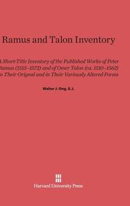 Ramus and Talon Inventory di Walter J. Ong edito da Harvard University Press