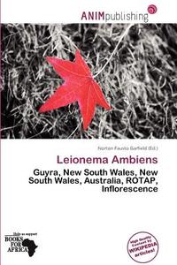 Leionema Ambiens edito da Anim Publishing