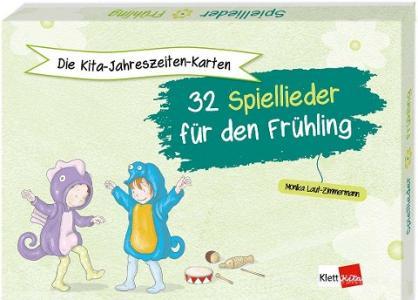 Die Kita-Jahreszeiten-Karten: 32 Spiellieder für den Frühling di Monika Laut-Zimmermann edito da Klett Kita GmbH