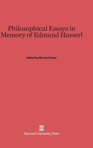 Philosophical Essays in Memory of Edmund Husserl edito da Harvard University Press