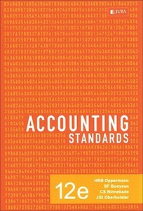 Accounting Standards di H.R.B. Oppermann, S.F. Booysen, C.S. Binnekade, J.G.I. Oberholster edito da Juta Academic