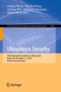 Ubiquitous Security edito da Springer
