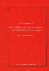 Gamberini, G: Minimal supersymmetric standard model and its di Giorgio Gamberini edito da Edizioni della Normale