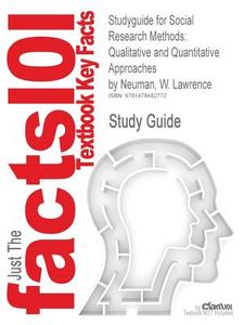 Studyguide For Social Research Methods di Cram101 Textbook Reviews edito da Cram101