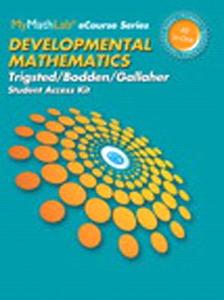 Developmental Mathematics, Guided Notebook with Access Code di Kirk Trigsted, Kevin Bodden, Randall Gallaher edito da Pearson