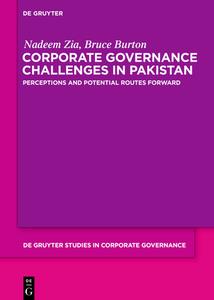 Corporate Governance Challenges in Pakistan di Nadeem Zia, Bruce Burton edito da Gruyter, Walter de GmbH