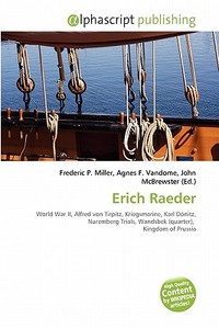 Erich Raeder edito da Vdm Publishing House