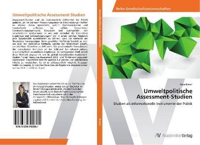 Umweltpolitische Assessment-studien di Brenn Anja edito da Av Akademikerverlag