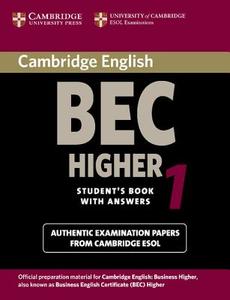 Cambridge BEC Higher 1 di University of Cambridge Local Examinations Syndicate edito da Cambridge University Press