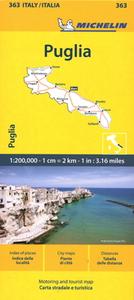 Puglia - Michelin Local Map 363 di Michelin edito da Michelin Editions Des Voyages