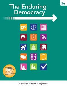The Enduring Democracy di Kenneth Dautrich, David A. Yalof, Christina Bejarano edito da WADSWORTH INC FULFILLMENT