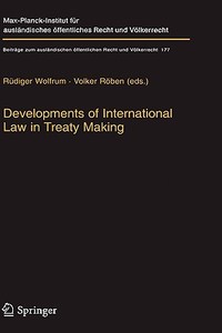 Developments Of International Law In Treaty Making edito da Springer-verlag Berlin And Heidelberg Gmbh & Co. Kg