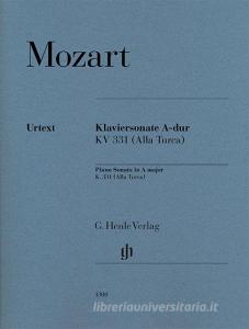 Klaviersonate A-dur KV 331 di Wolfgang Amadeus Mozart edito da Henle, G. Verlag