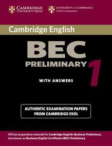 Cambridge BEC Preliminary 1 di University of Cambridge Local Examinations Syndicate edito da Cambridge University Press