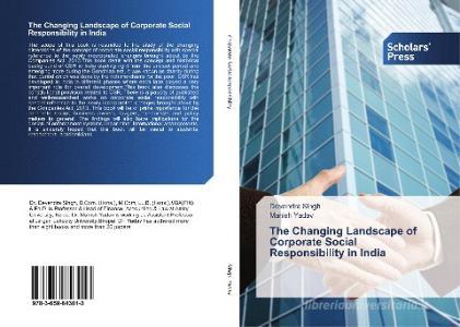 The Changing Landscape of Corporate Social Responsibility in India di Devendra Singh, Manish Yadav edito da SPS
